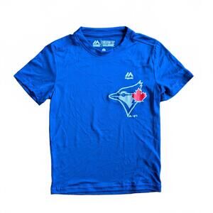 Majestic Toronto Blue Jays Youth Evolution Tee Cool Base Shirt YXS